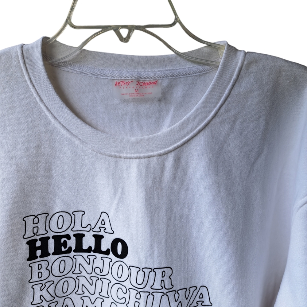 BETSY JOHNSON CONVERSATION PIECE SWEATSHIRT - Picture 3 of 5